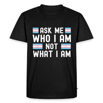 Transgenre - T-shirt Premium bio Homme - noir - Devant - Nico (187cm)