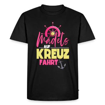 Filles Femmes Croisière - T-shirt Premium bio Homme - noir - Devant - Nico (187cm)