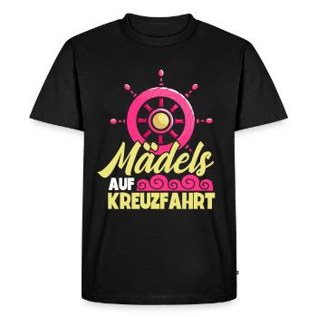 Filles Femmes Croisière - T-shirt Premium bio Homme - noir - Devant - Nico (187cm)