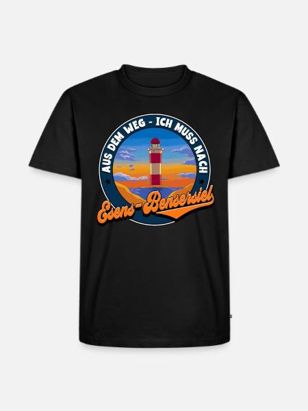 Esens-Bensersiel - Männer Premium Bio T-Shirt - Schwarz
