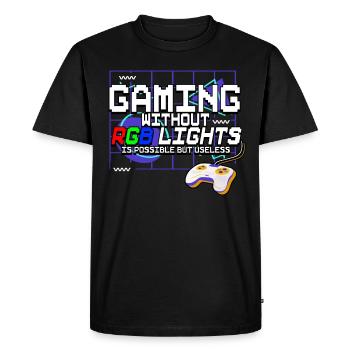 Zocken Gaming - Men's Premium Organic T-Shirt - black - Front - Nico (187cm)