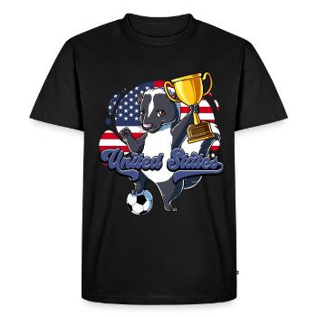 Usa Soccer - T-shirt Premium bio Homme - noir - Devant - Nico (187cm)