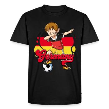 Allemagne Football - T-shirt Premium bio Homme - noir - Devant - Nico (187cm)