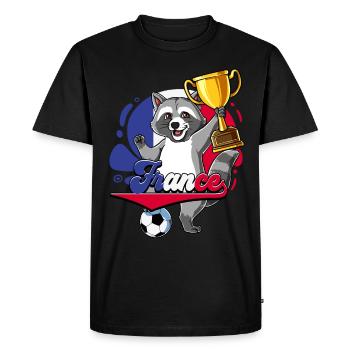 France Football - T-shirt Premium bio Homme - noir - Devant - Nico (187cm)