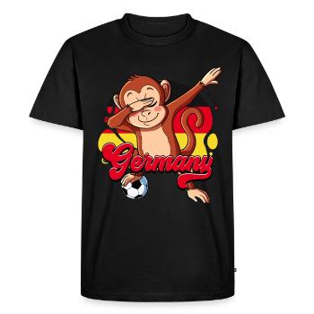 Allemagne Football - T-shirt Premium bio Homme - noir - Devant - Nico (187cm)