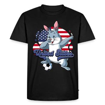 Usa Soccer - T-shirt Premium bio Homme - noir - Devant - Nico (187cm)