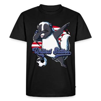 Usa Soccer - T-shirt Premium bio Homme - noir - Devant - Nico (187cm)