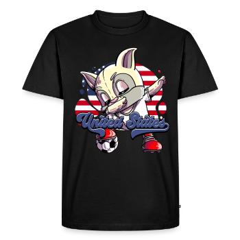 Usa Soccer - T-shirt Premium bio Homme - noir - Devant - Nico (187cm)