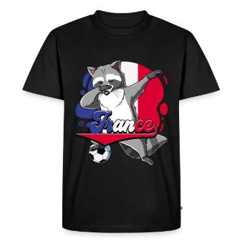 France Football - T-shirt Premium bio Homme - noir - Devant - Nico (187cm)