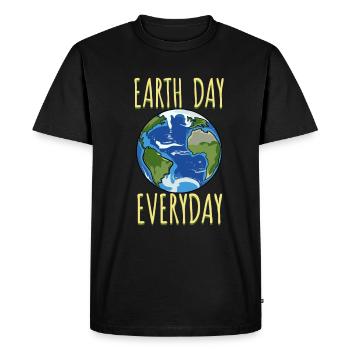 Jour de la Terre Tag Erde Notre Terre unsere Erde Planet - T-shirt Premium bio Homme - noir - Devant - Nico (187cm)