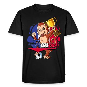 France Football - T-shirt Premium bio Homme - noir - Devant - Nico (187cm)
