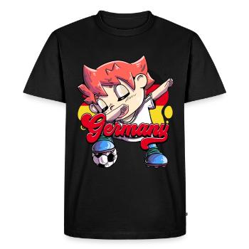 Allemagne Football - T-shirt Premium bio Homme - noir - Devant - Nico (187cm)