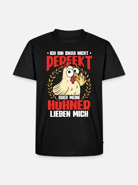 Huhn Hühner - Männer Premium Bio T-Shirt - Schwarz