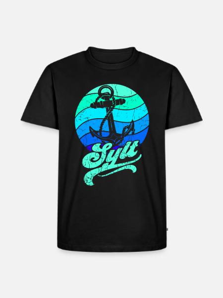 Sylt - Männer Premium Bio T-Shirt - Schwarz