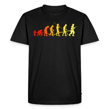 Pompiers Pompiers - T-shirt Premium bio Homme - noir - Devant - Nico (187cm)