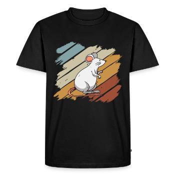 Mouse - Men's Premium Organic T-Shirt - black - Front - Nico (187cm)