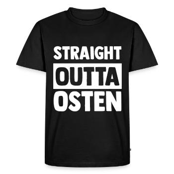 Ossi Gift Allemagne de l’Est NVA Germania Est - T-shirt Premium bio Homme - noir - Devant - Nico (187cm)
