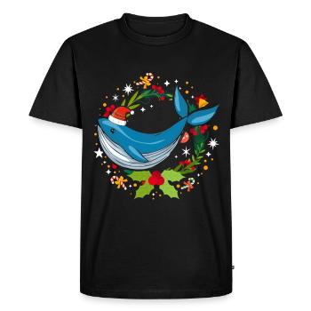 Alaska Gift Kids Men Women USA Nature Ice Cream - Men's Premium Organic T-Shirt - black - Front - Nico (187cm)
