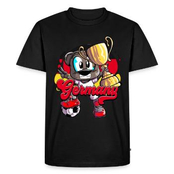 Allemagne Football - T-shirt Premium bio Homme - noir - Devant - Nico (187cm)