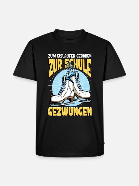 Eislaufen - Männer Premium Bio T-Shirt - Schwarz