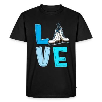 Patinage - T-shirt Premium bio Homme - noir - Devant - Nico (187cm)