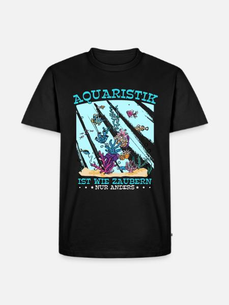 Aquarianer - Männer Premium Bio T-Shirt - Schwarz