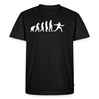 escrime - T-shirt Premium bio Homme - noir - Devant - Nico (187cm)