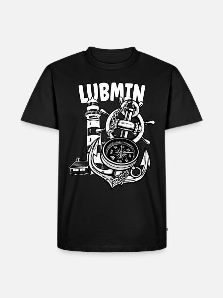 Lubmin - Männer Premium Bio T-Shirt - Schwarz