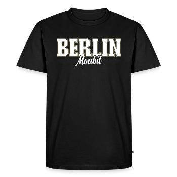 Berlin Moabit - Men's Premium Organic T-Shirt - black - Front - Nico (187cm)