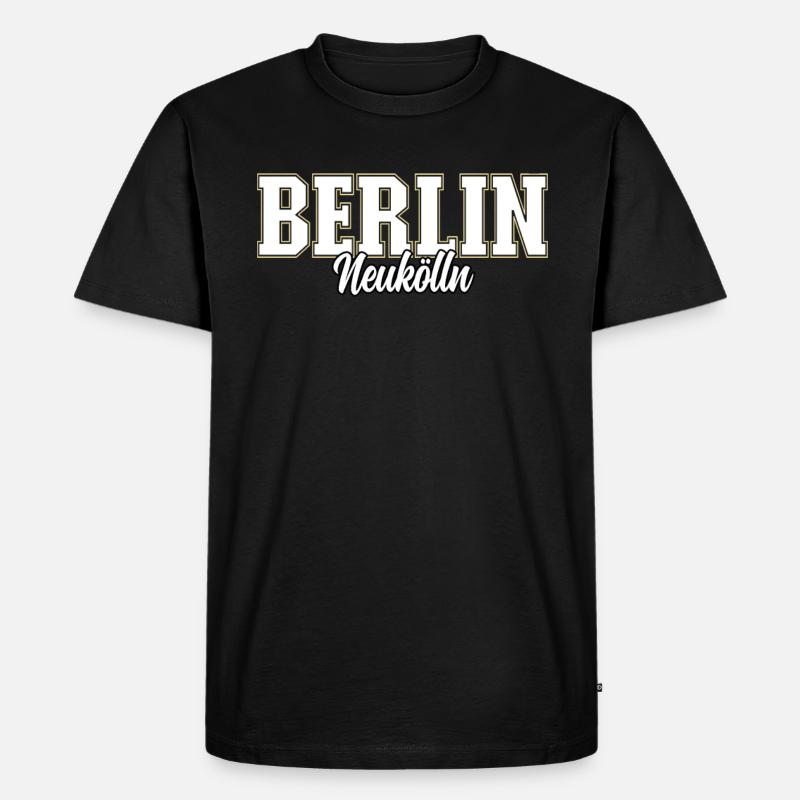 Berlin Neukölln - Männer Premium Bio T-Shirt - Schwarz