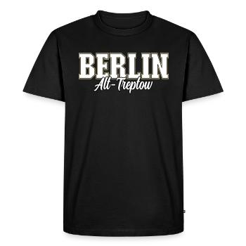 Berlin Alt-treptow - T-shirt Premium bio Homme - noir - Devant - Nico (187cm)