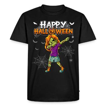 Halloween Fille Zombie - T-shirt Premium bio Homme - noir - Devant - Nico (187cm)