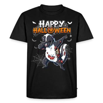 Halloween Skunk Zombie - T-shirt Premium bio Homme - noir - Devant - Nico (187cm)