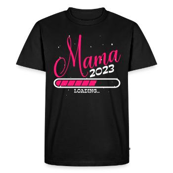 Chargement de maman-à-être 2023 - T-shirt Premium bio Homme - noir - Devant - Nico (187cm)