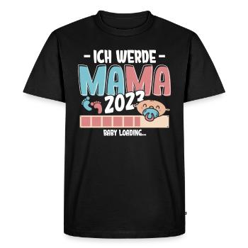 I'm going to be Mom 2023 Loading - Men's Premium Organic T-Shirt - black - Front - Nico (187cm)