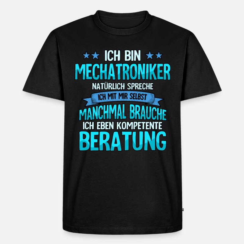 Mechatroniker - Männer Premium Bio T-Shirt - Schwarz