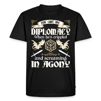RPG RPG jeux de rôle sur table jeu de rôle de joueur - T-shirt Premium bio Homme - noir - Devant - Nico (187cm)