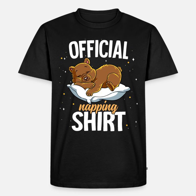 Sleeping Bear Official Napping - Men's Premium Organic T-Shirt - black