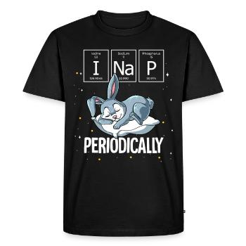 Sleeping Rabbit I Nap Periodically - Men's Premium Organic T-Shirt - black - Front - Nico (187cm)