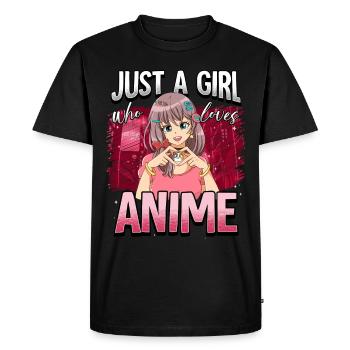 Anime Otaku Weeb - T-shirt Premium bio Homme - noir - Devant - Nico (187cm)