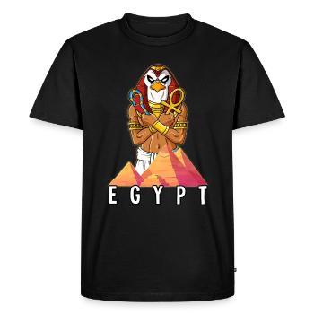 Egypte Ra Pharaon - T-shirt Premium bio Homme - noir - Devant - Nico (187cm)