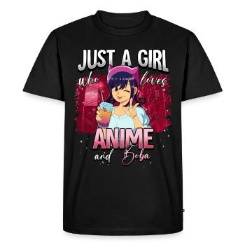 Anime Otaku Weeb - T-shirt Premium bio Homme - noir - Devant - Nico (187cm)