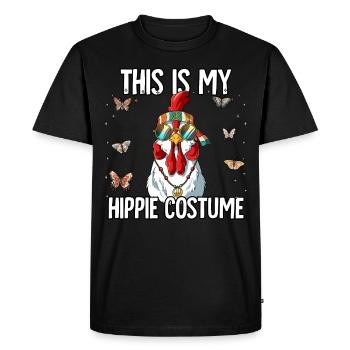 60s 70s Costume This Is My Hippie Costume - Men's Premium Organic T-Shirt - black - Front - Nico (187cm)
