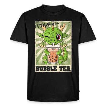 Boba Tea Dragon Bubble Tea - T-shirt Premium bio Homme - noir - Devant - Nico (187cm)