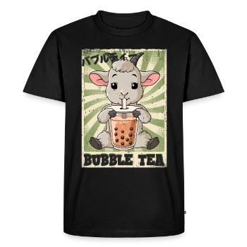 Boba Tea Chèvre Bubble Tea - T-shirt Premium bio Homme - noir - Devant - Nico (187cm)