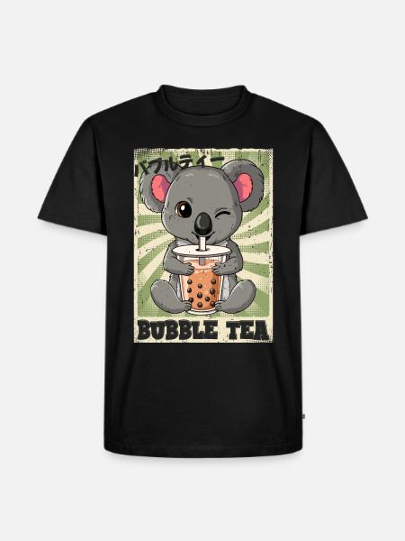 Boba Tea Koala Bubble Tea - Men's Premium Organic T-Shirt - black