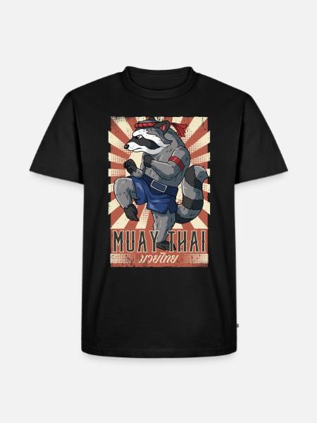 Muay Thai - Männer Premium Bio T-Shirt - Schwarz