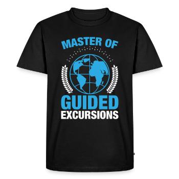 Master Guided Excursions Adventure Expert - T-shirt Premium bio Homme - noir - Devant - Nico (187cm)
