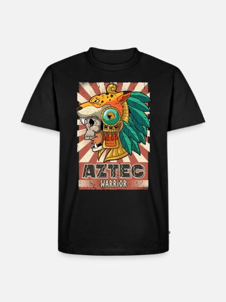 Mexican Aztec warrior Aztecs - Men's Premium Organic T-Shirt - black
