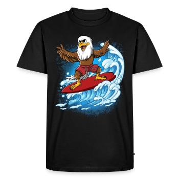 Wave surfers Surfers Surfers - Men's Premium Organic T-Shirt - black - Front - Nico (187cm)